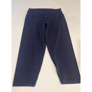 Offline By Aerie XL High-Rise 3/4 Crop Leggings Navy Blue Stretchy